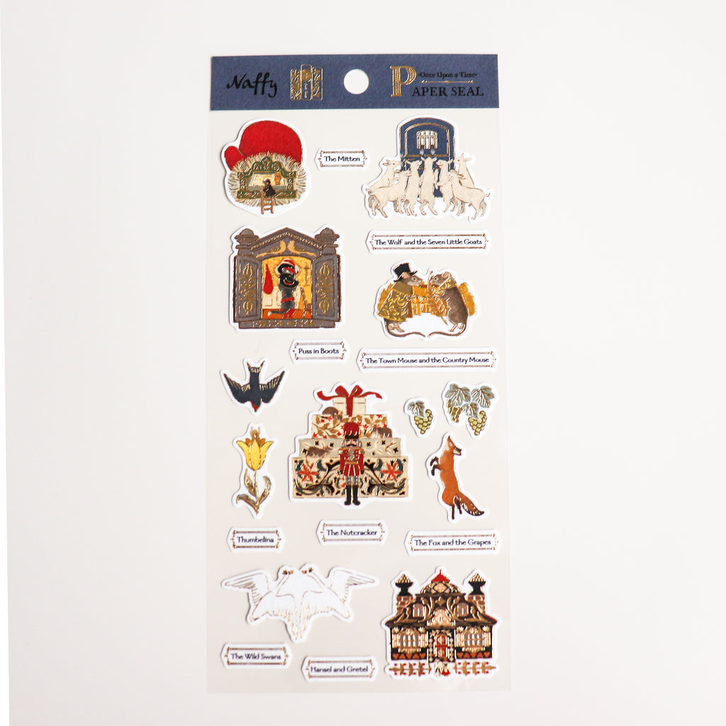 Naffy- Gold Foil Cotton Paper Sticker