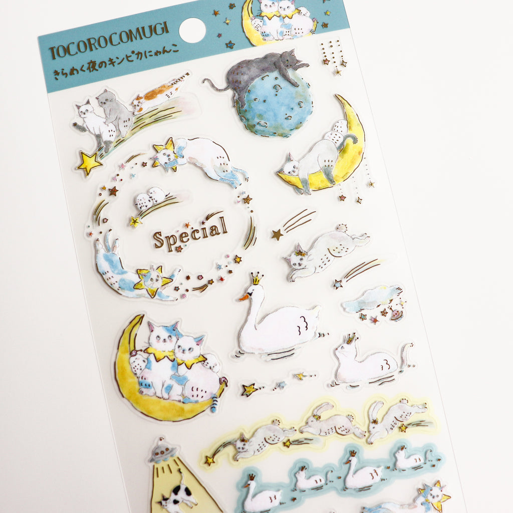 Tokorokomugi- Sticker Sheet- Kinyanko in Sparking Night
