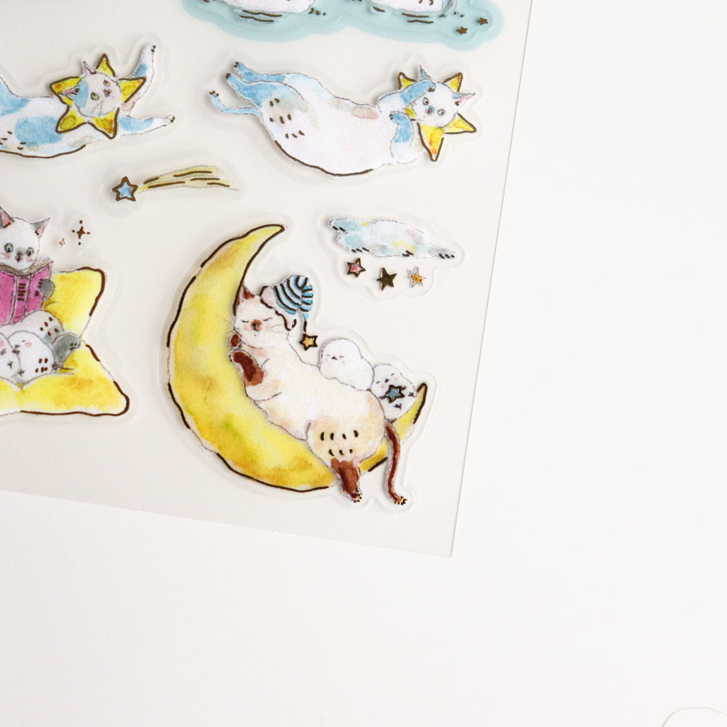 Tokorokomugi- Sticker Sheet- Kinyanko in Sparking Night