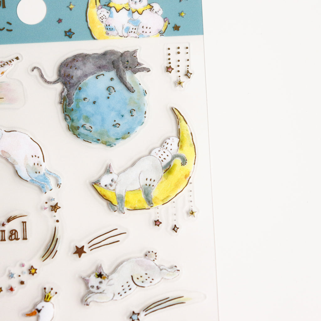 Tokorokomugi- Sticker Sheet- Kinyanko in Sparking Night