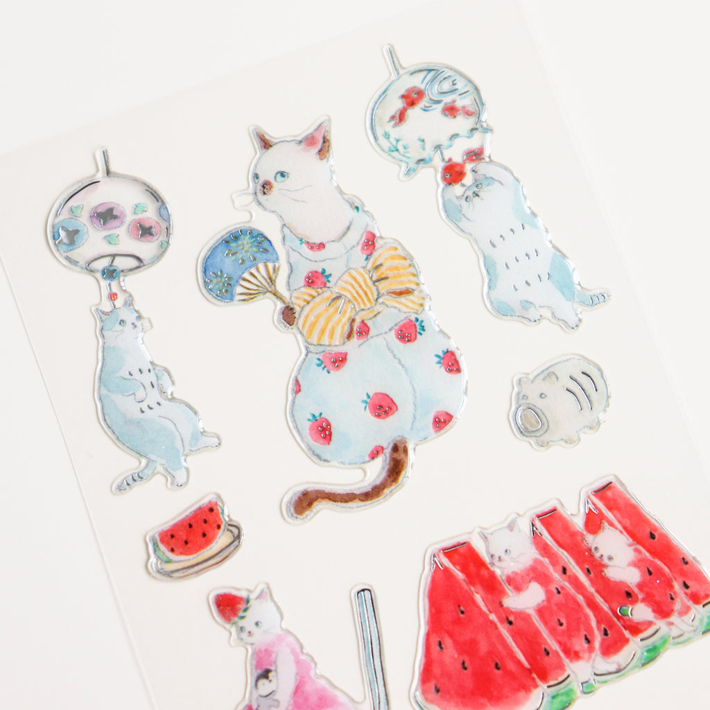 Tokorokomugi- Epoxy Stickers- Summer