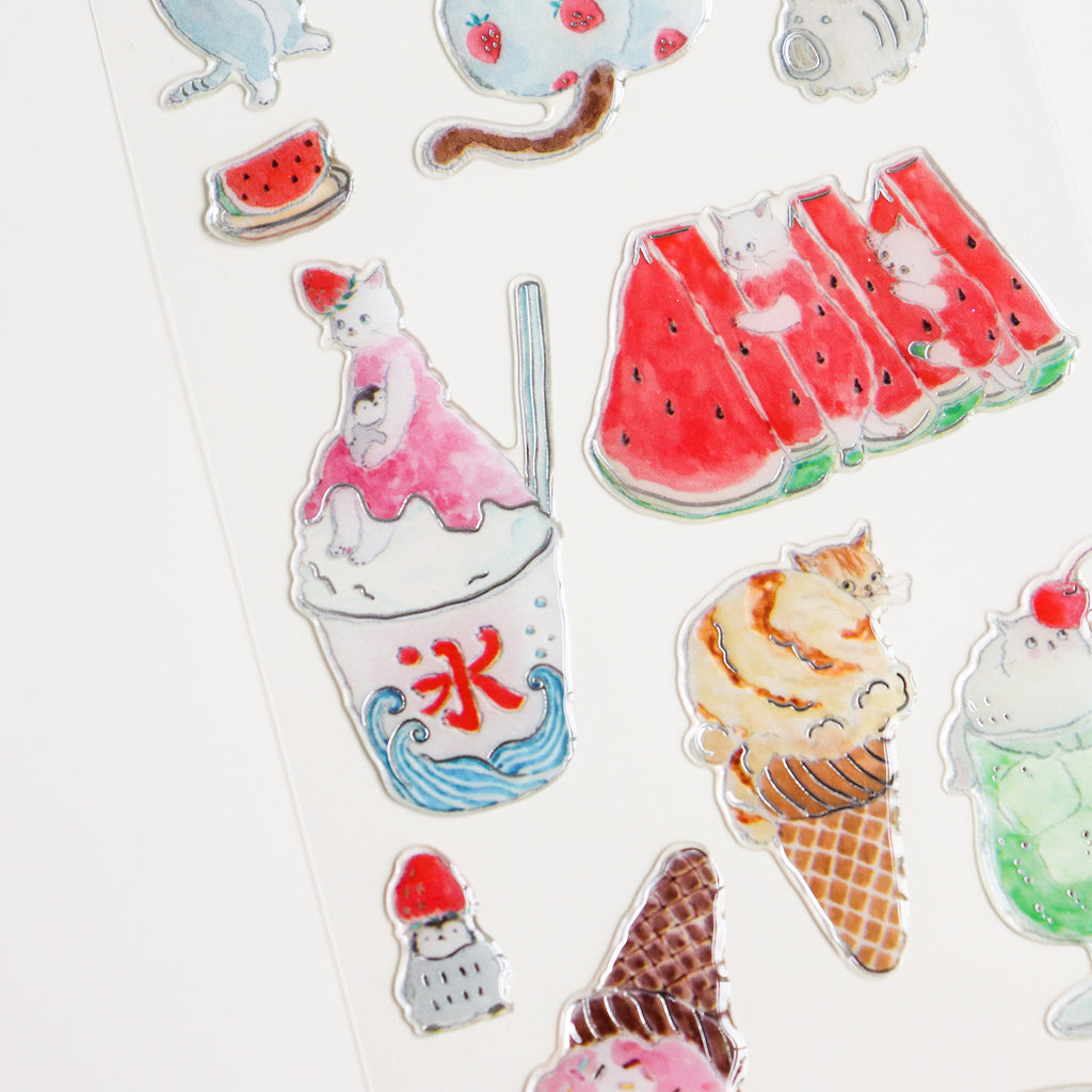 Tokorokomugi- Epoxy Stickers- Summer