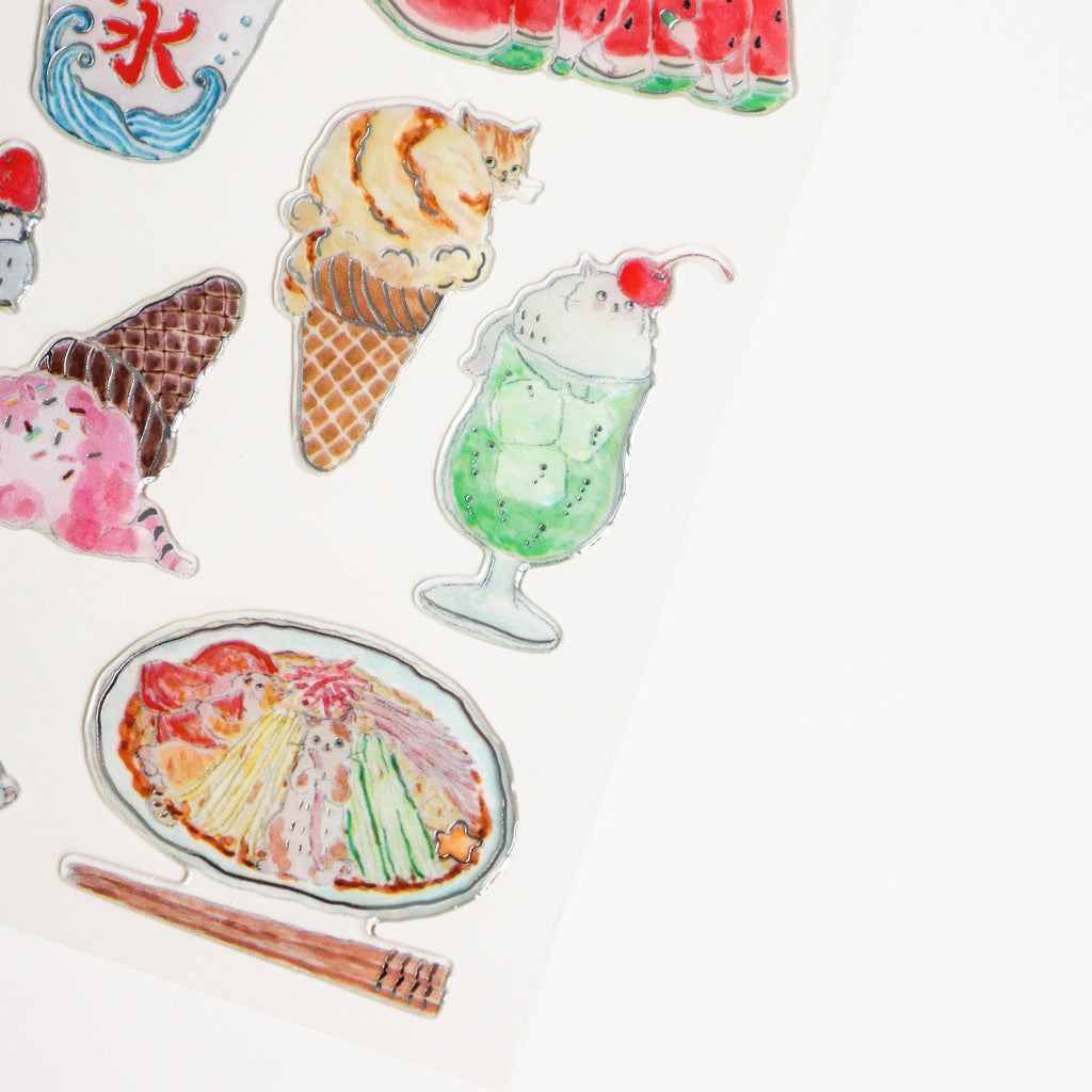 Tokorokomugi- Epoxy Stickers- Summer