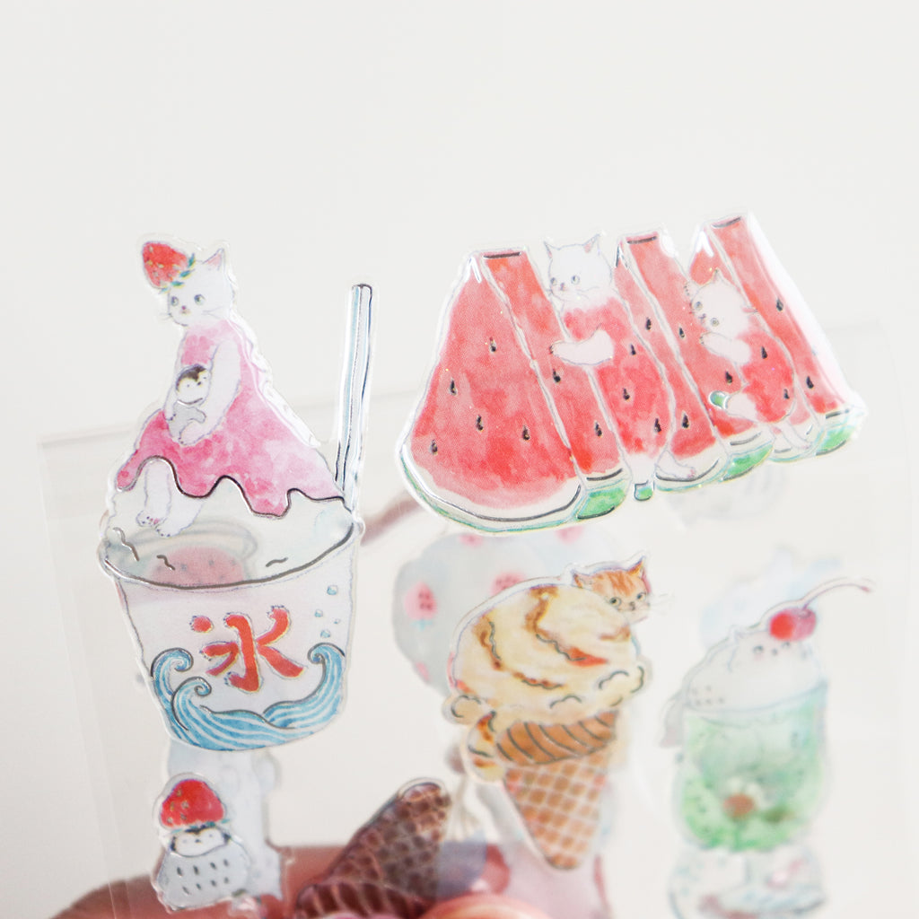 Tokorokomugi- Epoxy Stickers- Summer
