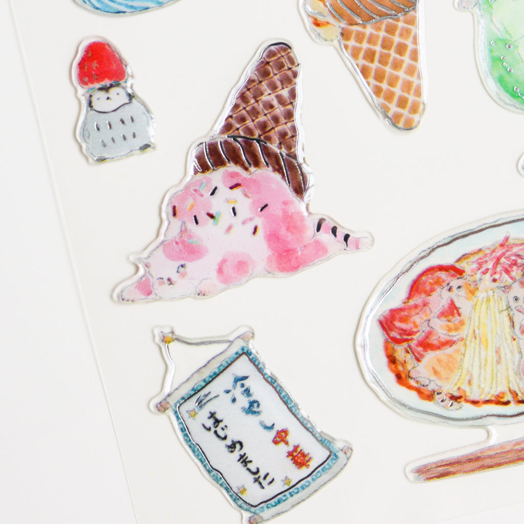 Tokorokomugi- Epoxy Stickers- Summer