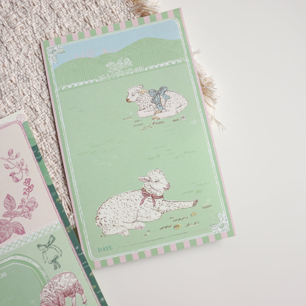 Aya Inoue- Memo Pad/ Pocket Size Loose Leaf Refills- Sheep