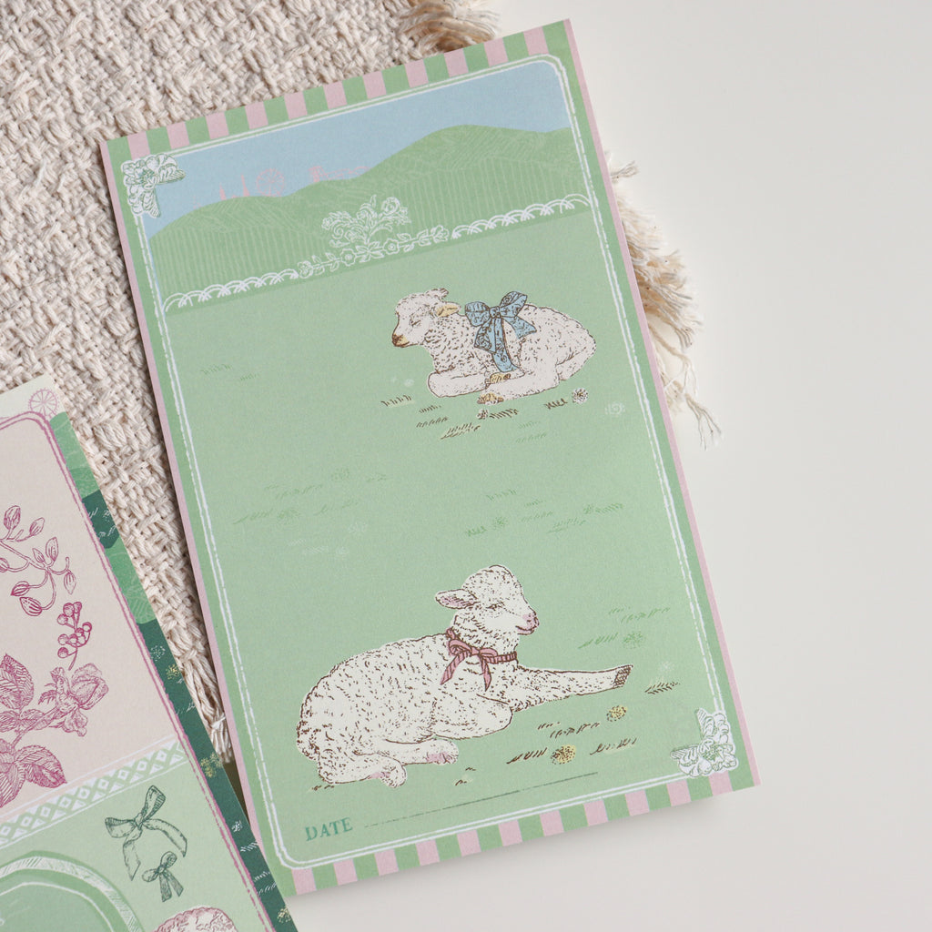 Aya Inoue- Memo Pad/ Pocket Size Loose Leaf Refills- Sheep