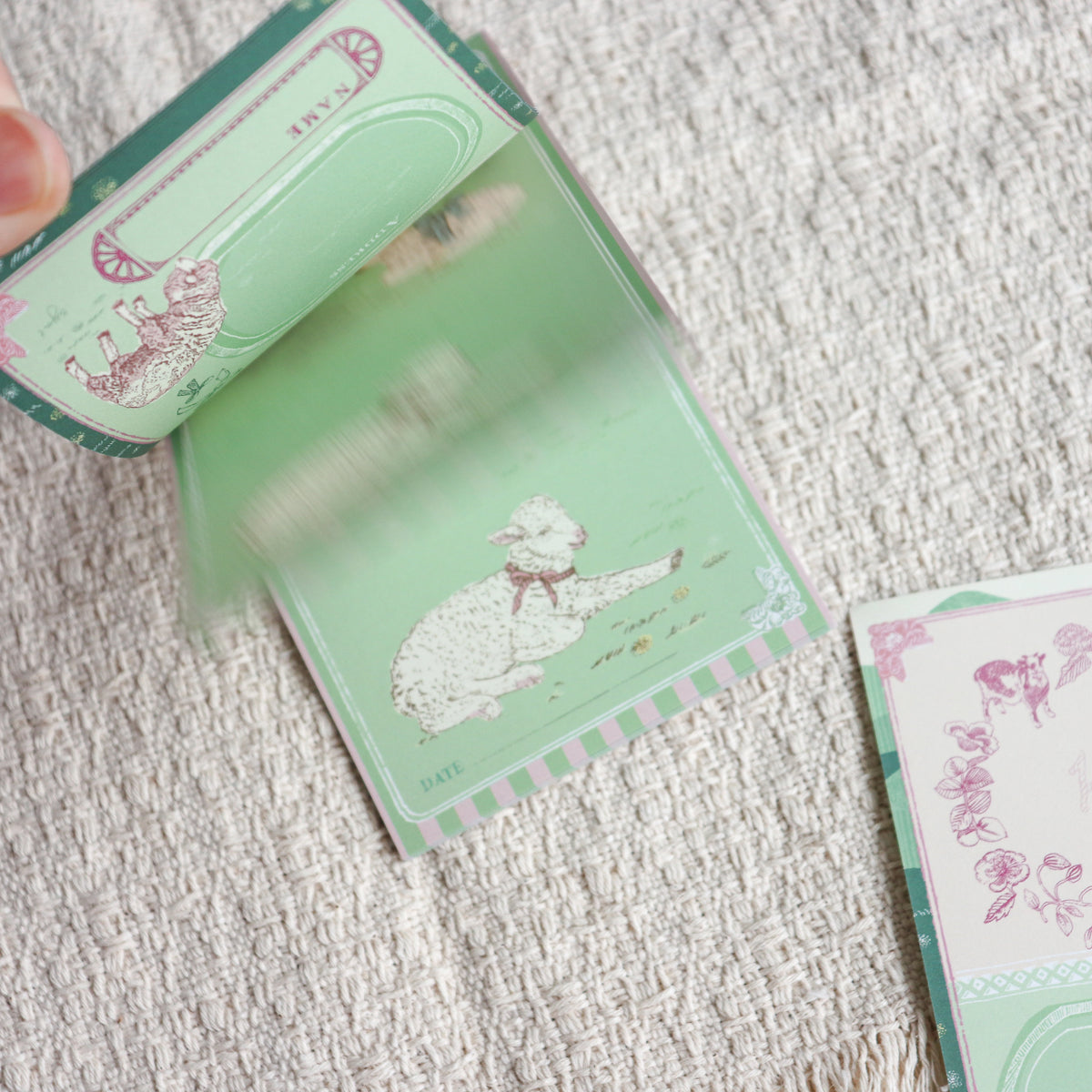 Aya Inoue- Memo Pad/ Pocket Size Loose Leaf Refills- Sheep