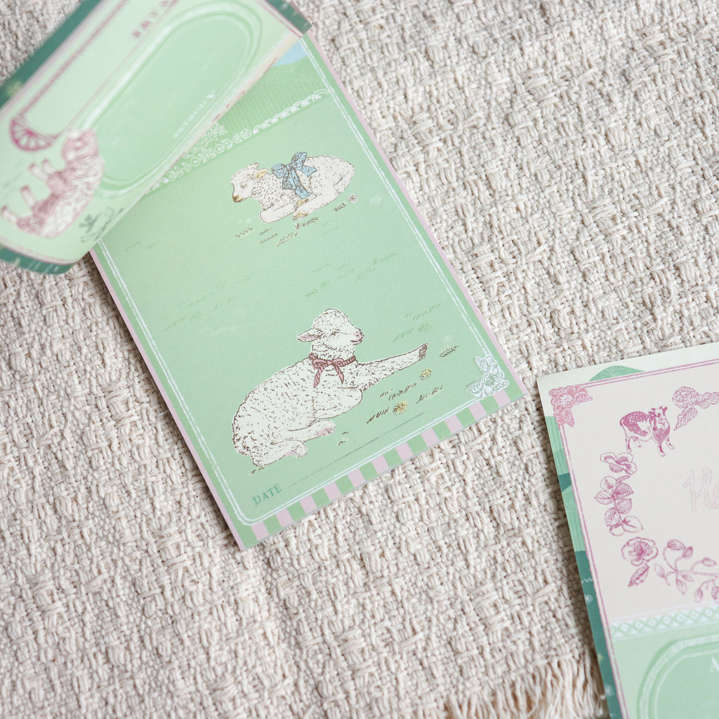 Aya Inoue- Memo Pad/ Pocket Size Loose Leaf Refills- Sheep