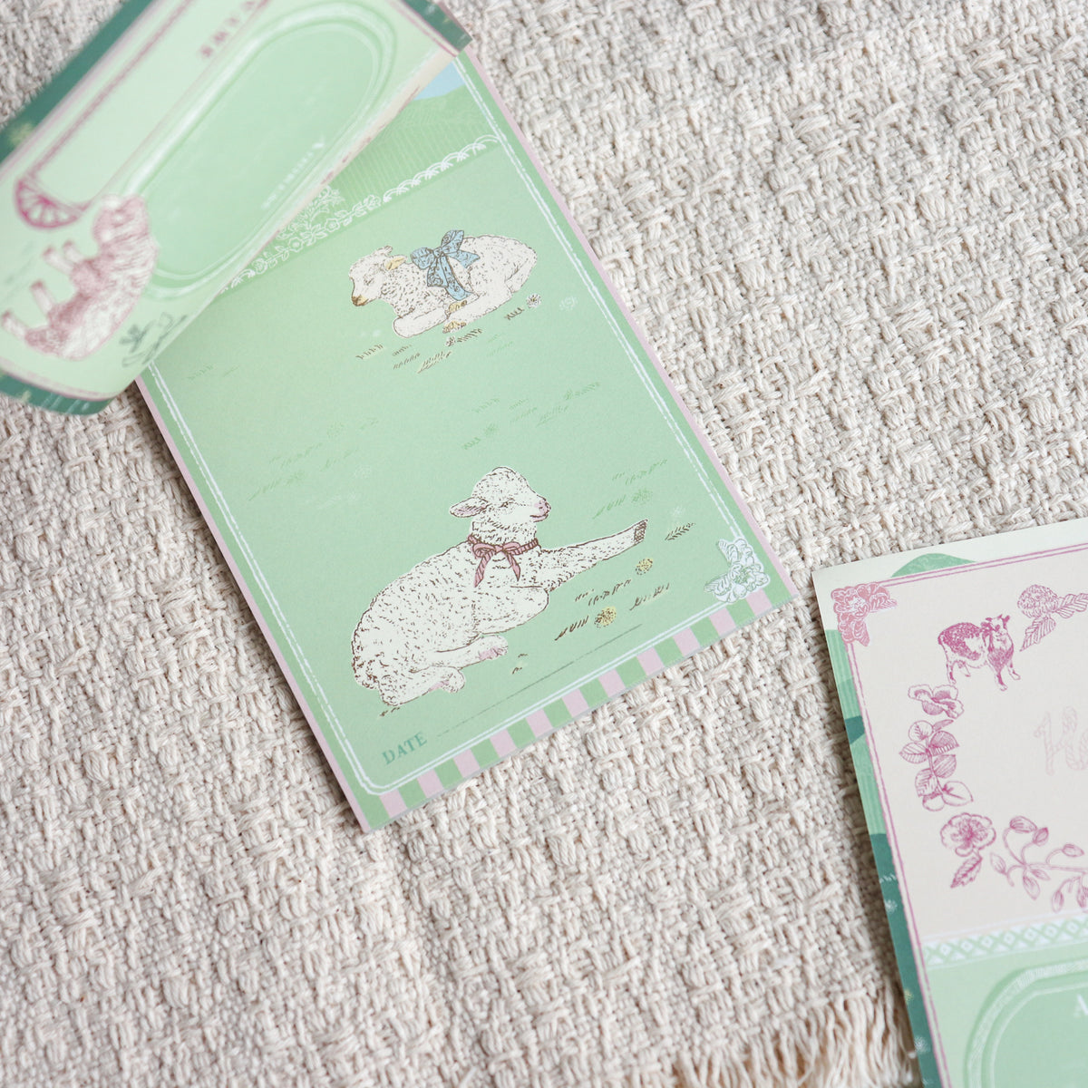 Aya Inoue- Memo Pad/ Pocket Size Loose Leaf Refills- Sheep