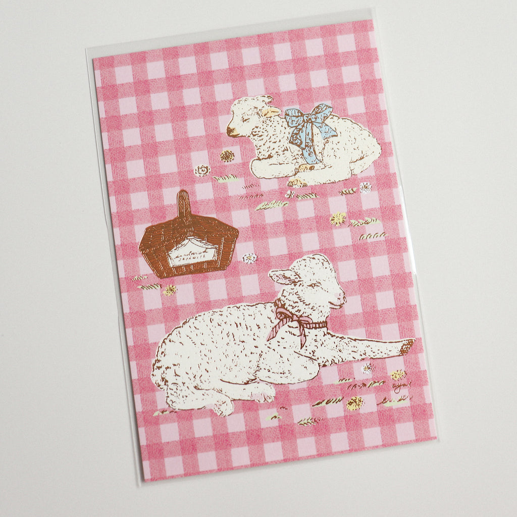 Aya Inoue- Postcard- Sheep