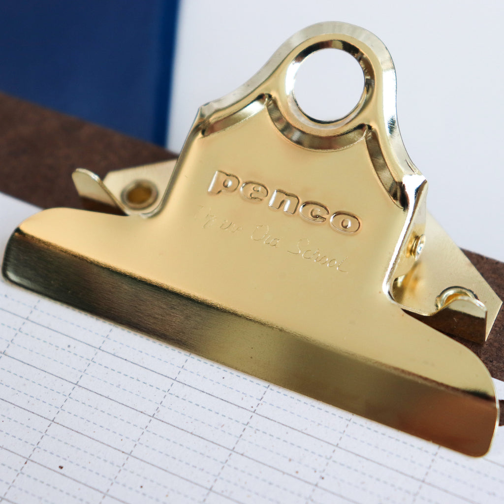 Penco- Old School Clipboard A5 Gold Clip