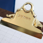 Penco- Old School Clipboard A5 Gold Clip
