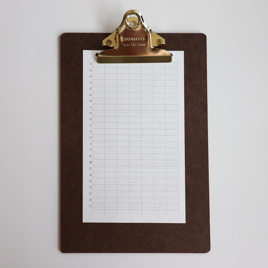 Penco- Old School Clipboard A5 Gold Clip
