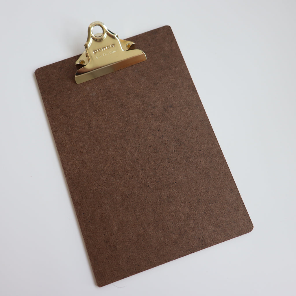 Penco- Old School Clipboard A5 Gold Clip