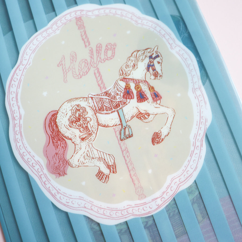 Aya Inoue- A5 Clear File Folder- Rocking Horse