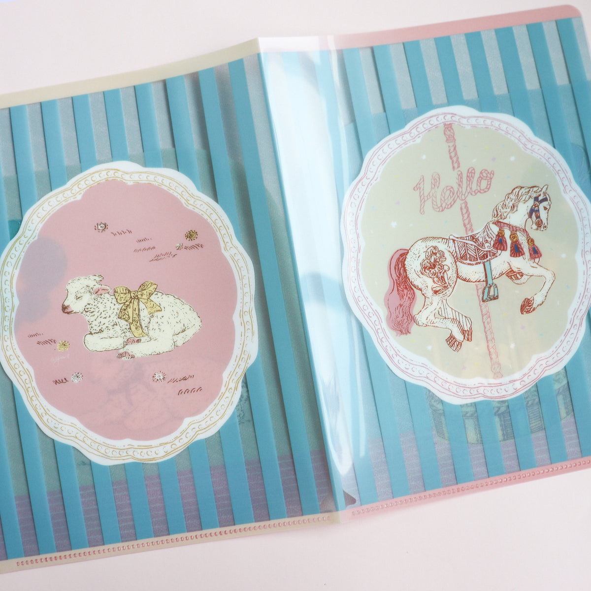 Aya Inoue- A5 Clear File Folder- Rocking Horse