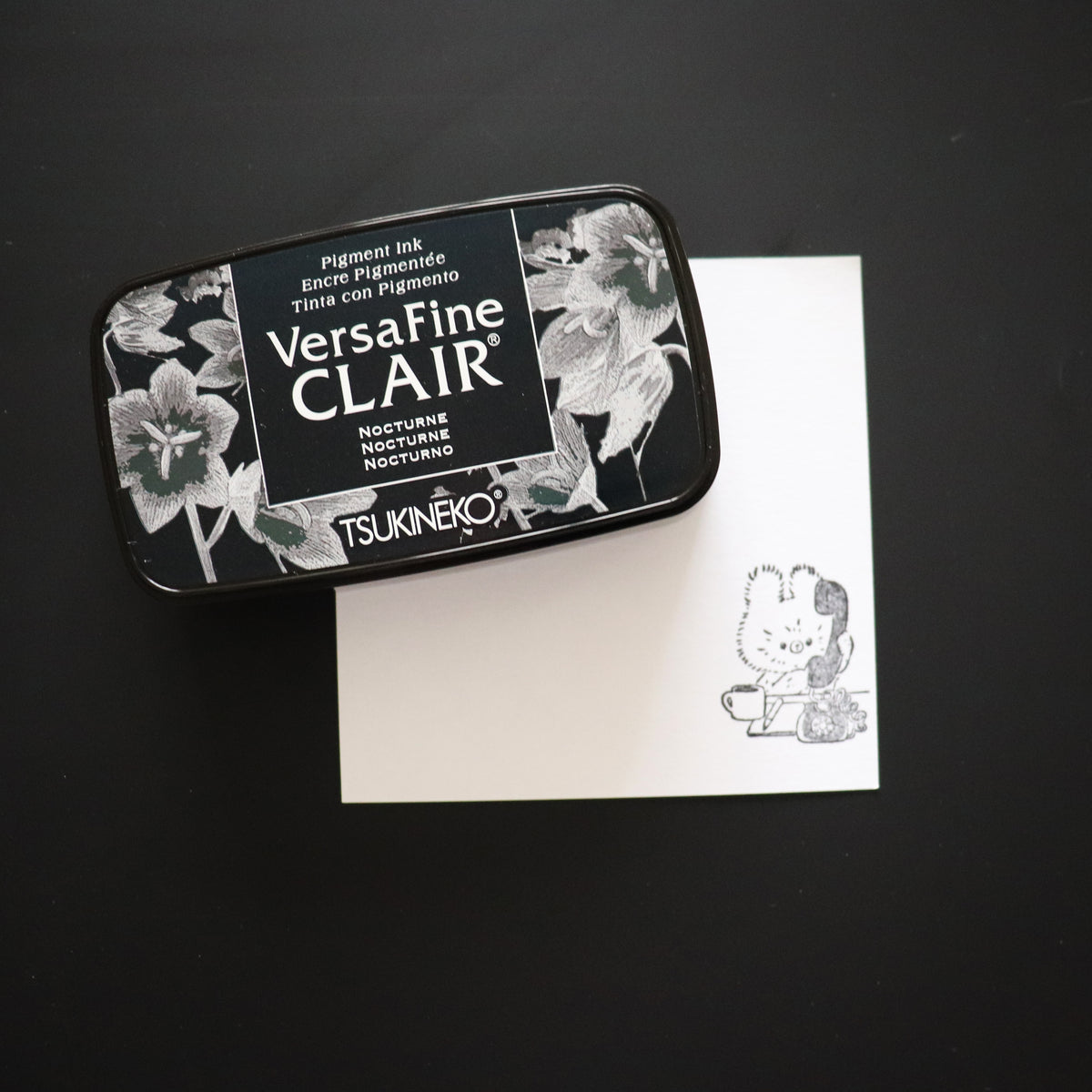 Tsukineko - VersaFine Clair Ink Pad (Black & Grey)