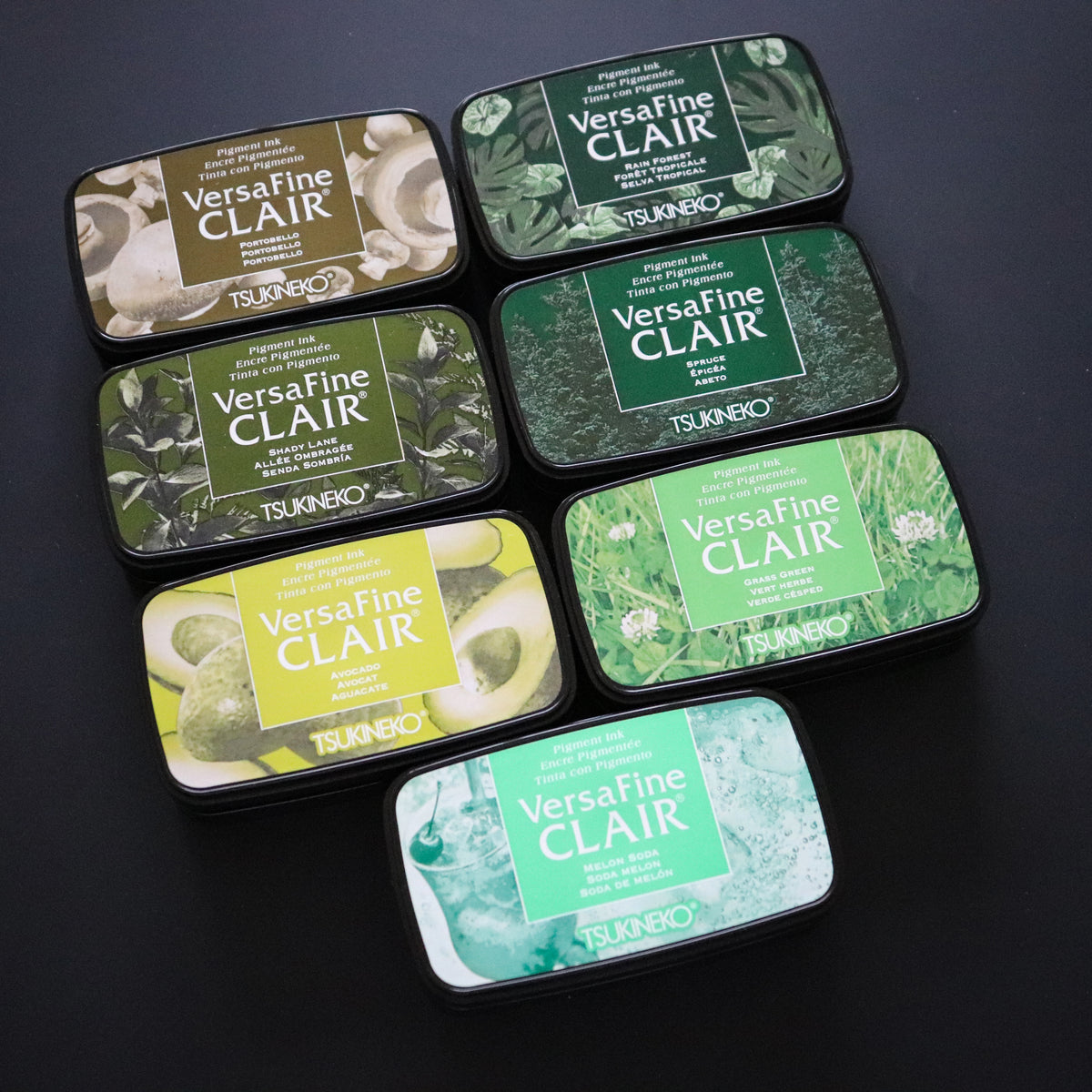 Tsukineko - VersaFine Clair Ink Pad (Green Collection)