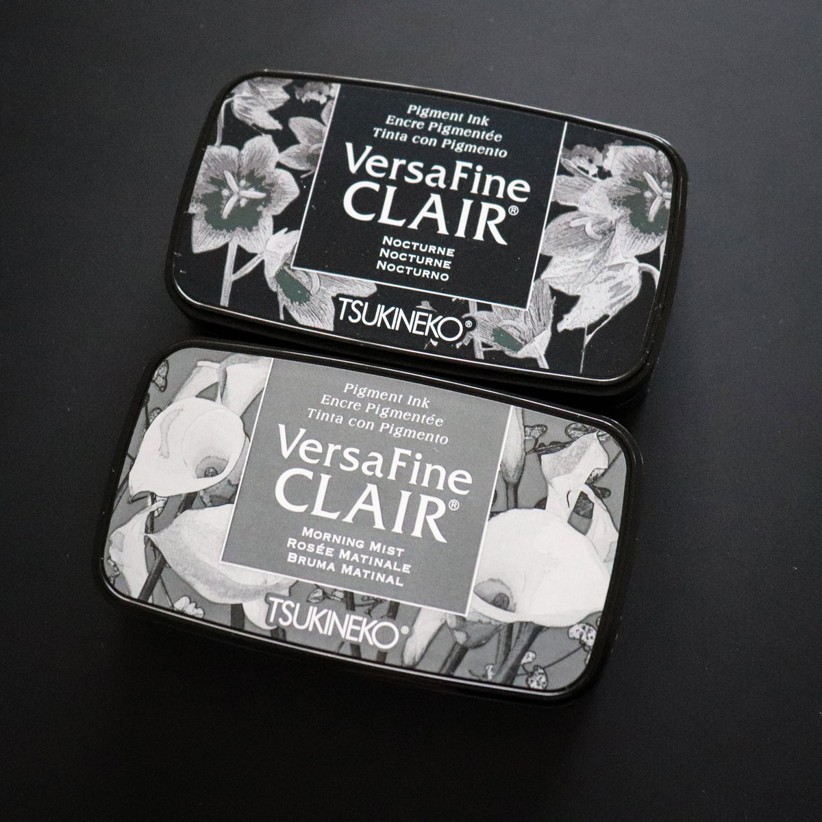 Tsukineko - VersaFine Clair Ink Pad (Black & Grey)