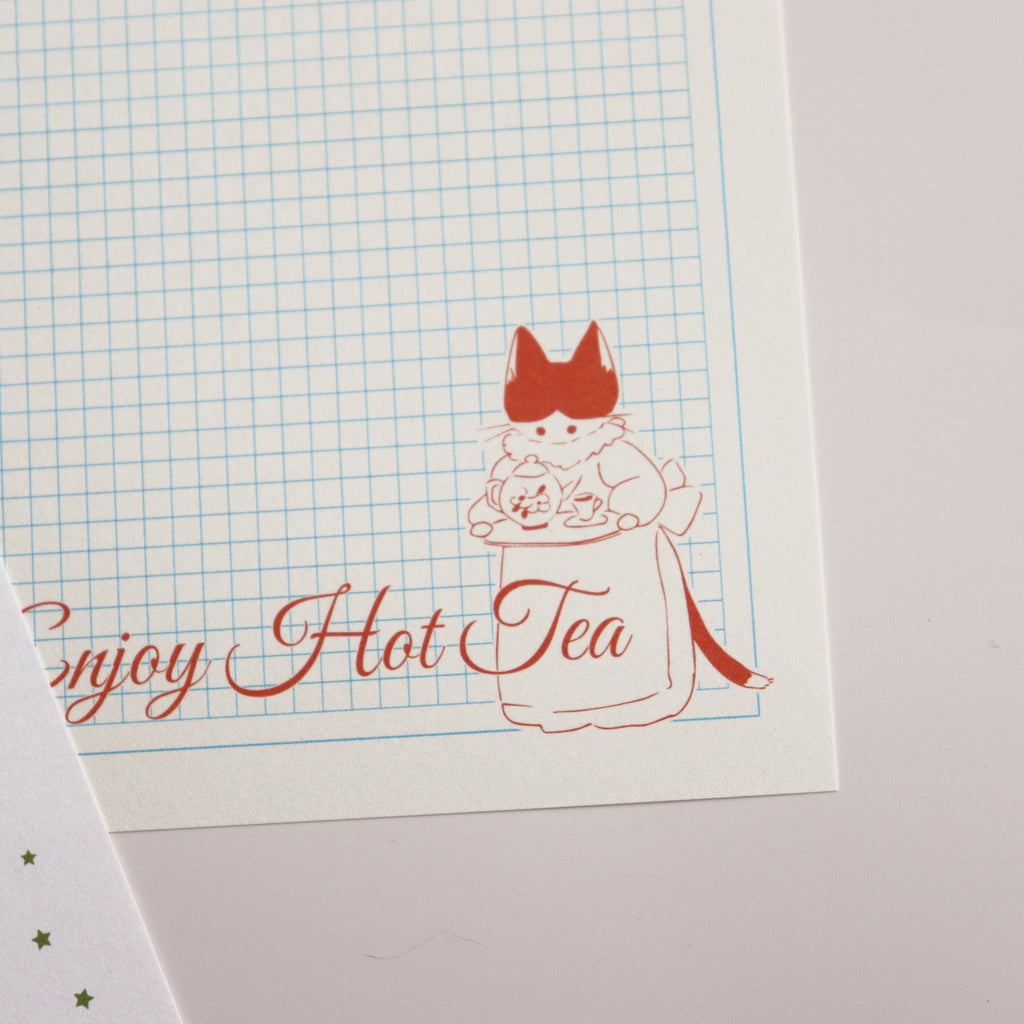【NECOCHA】Memo Pad- The Purr-Feast Tea Time