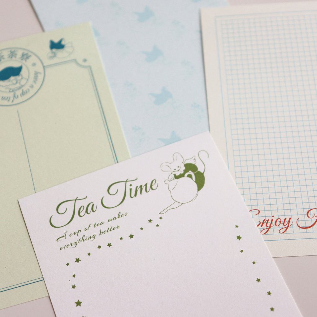 【NECOCHA】Memo Pad- The Purr-Feast Tea Time