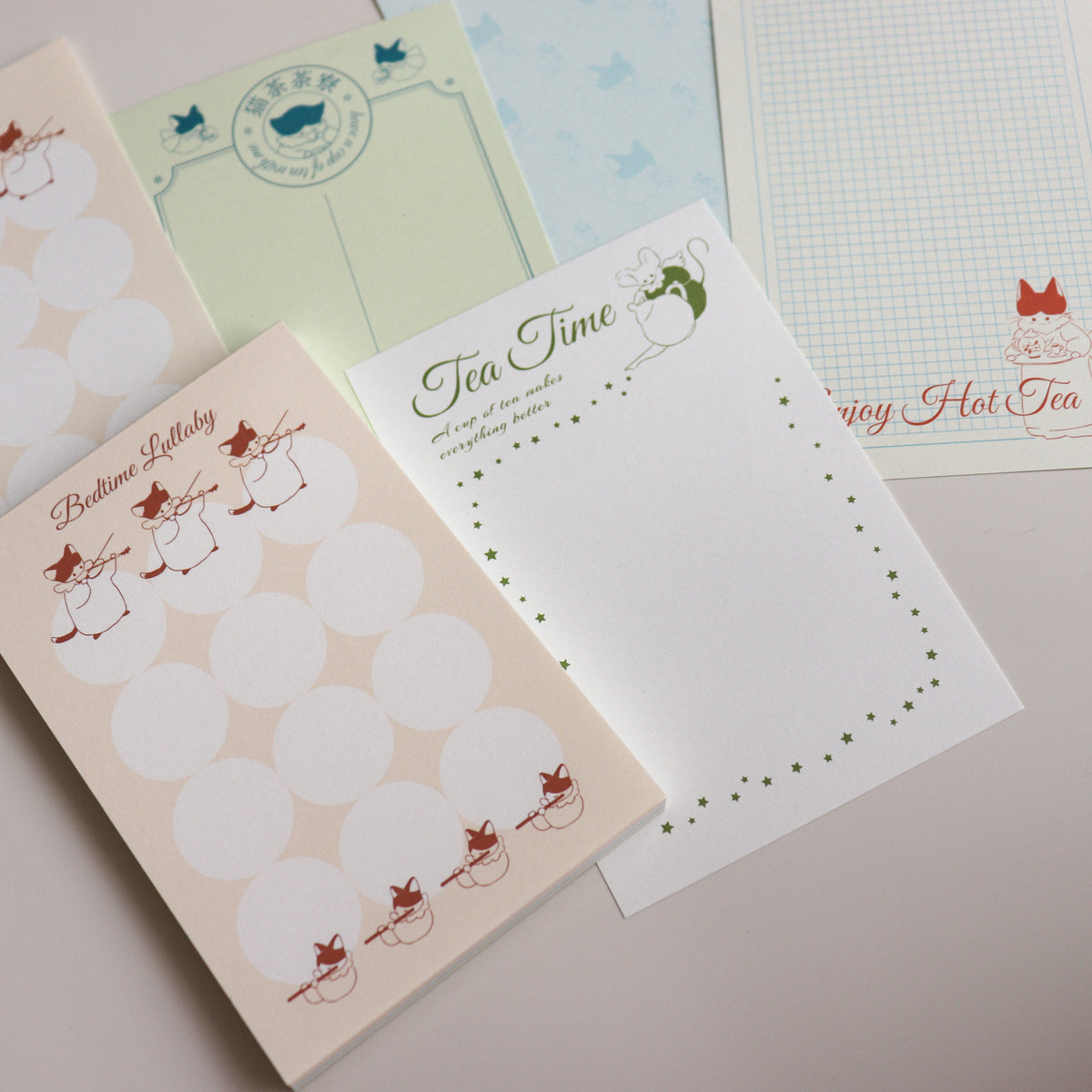 【NECOCHA】Memo Pad- The Purr-Feast Tea Time