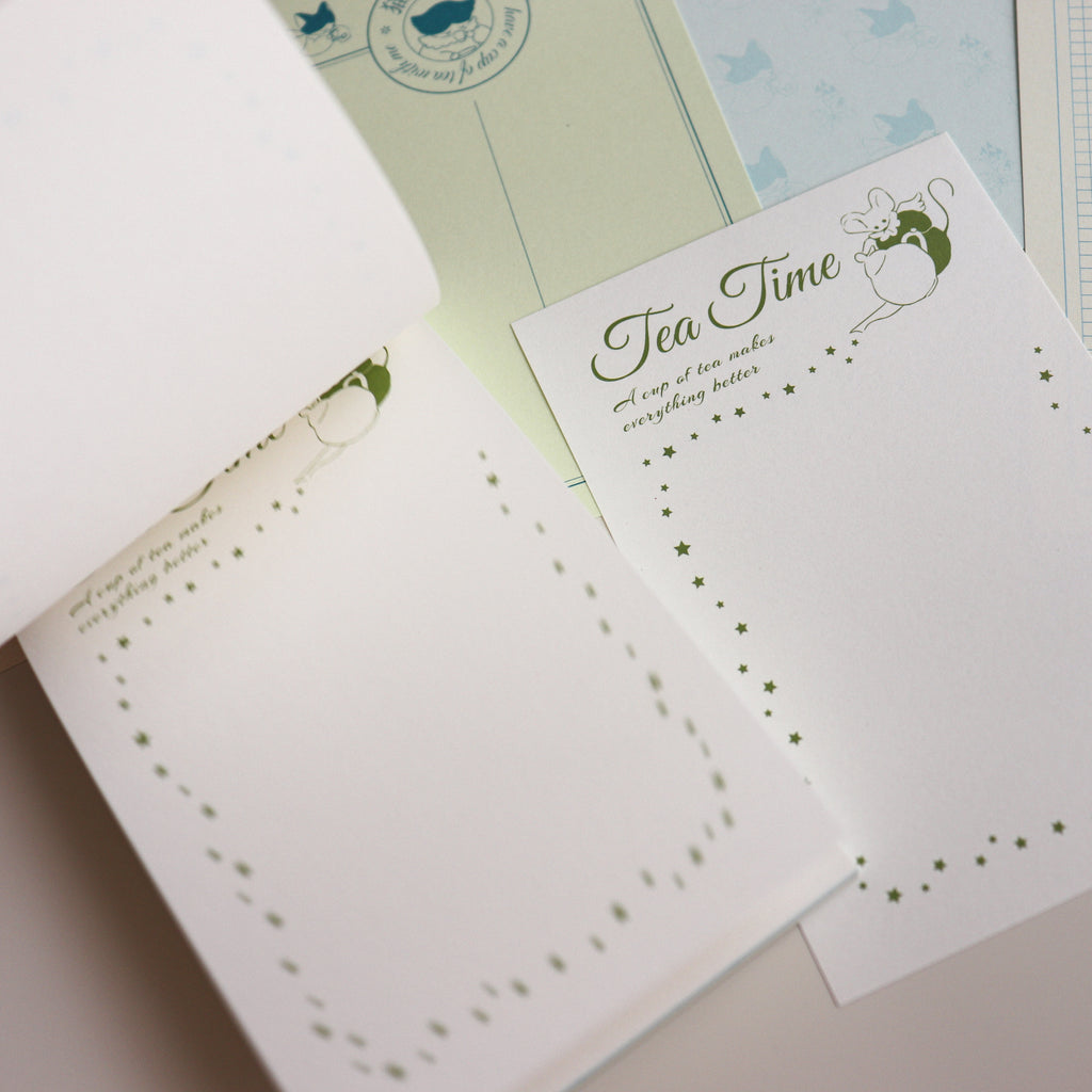 【NECOCHA】Memo Pad- The Purr-Feast Tea Time