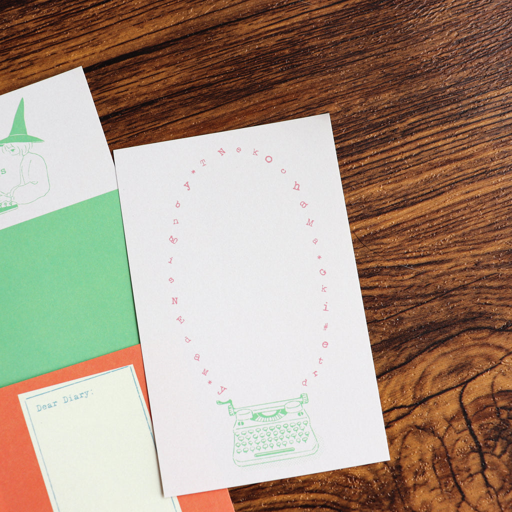 【NECOCHA】Memo Pad- Typing Machine