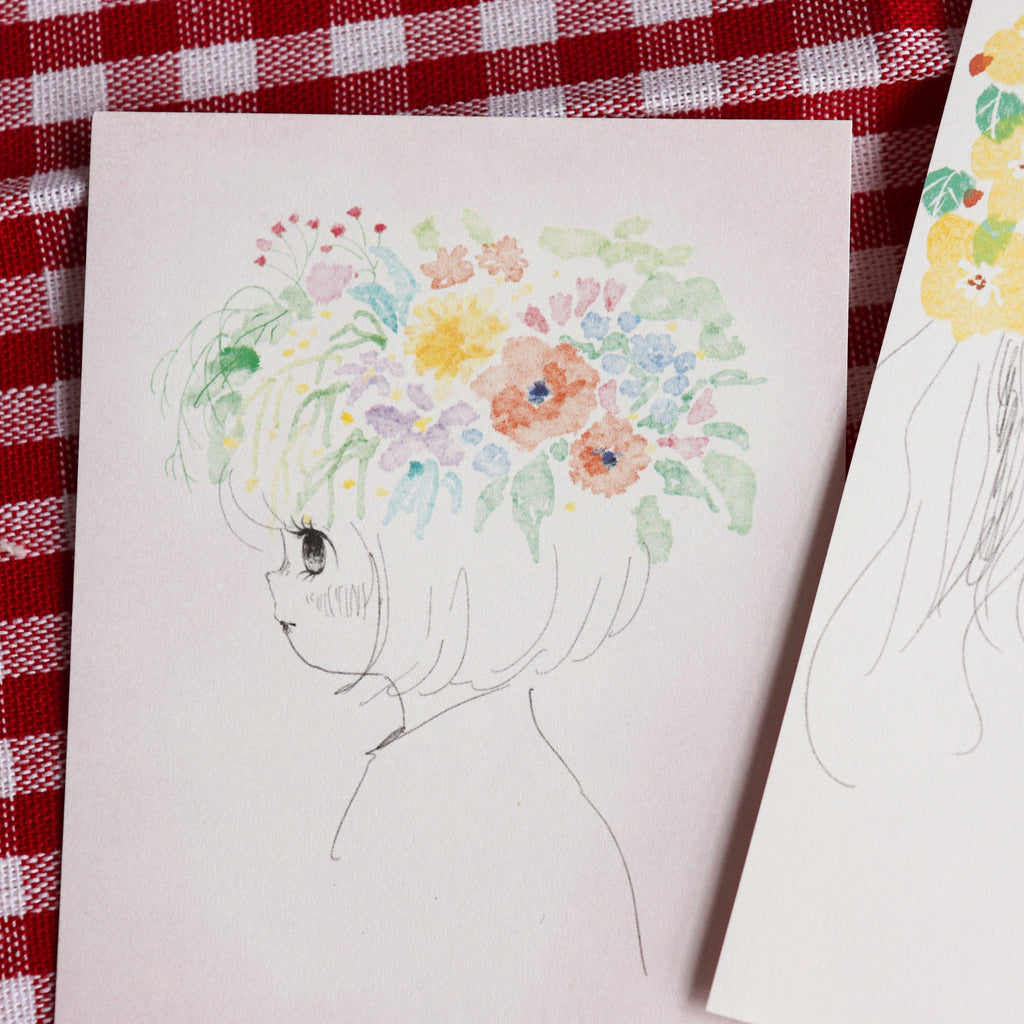 【NECOCHA】 Memo Pad- Flower