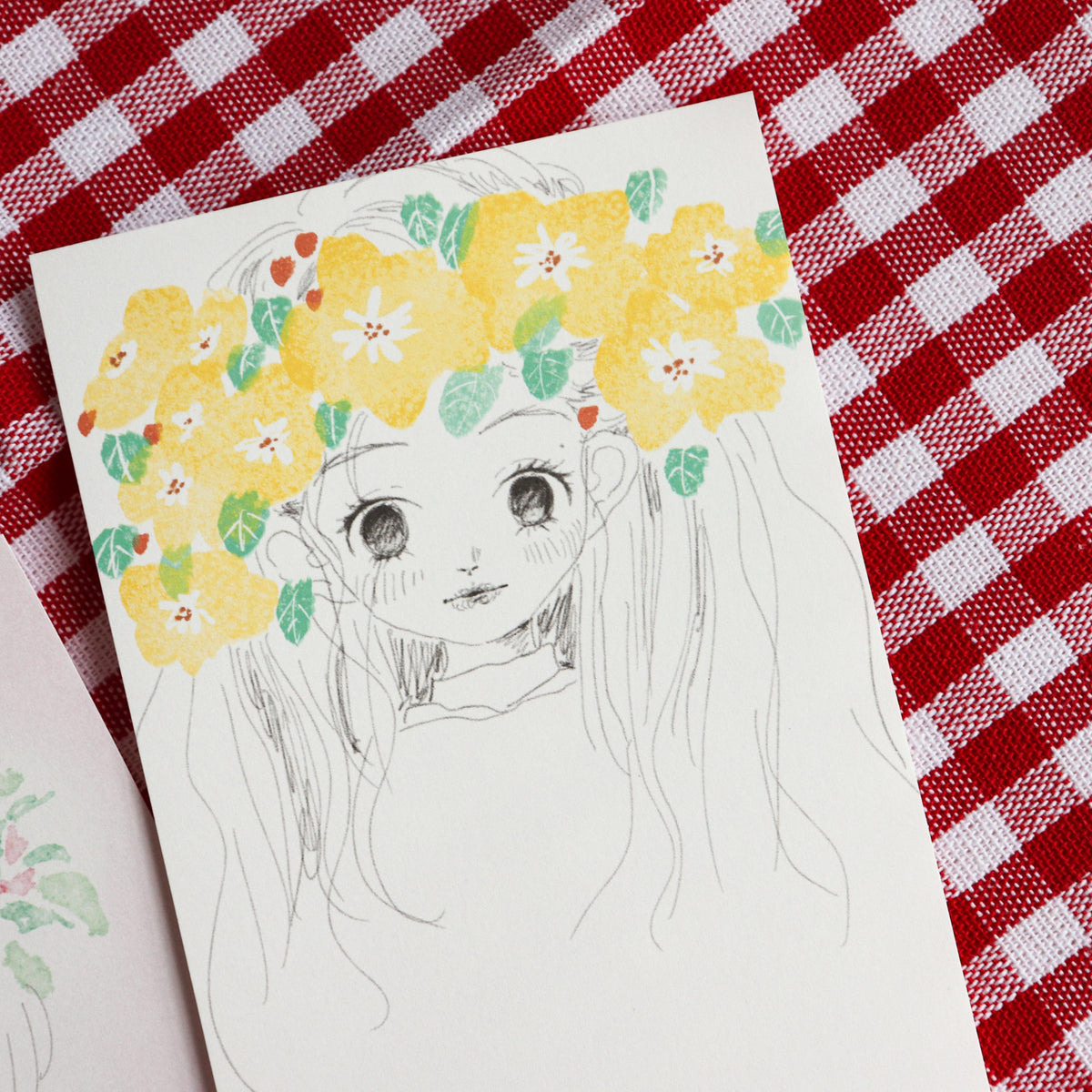 【NECOCHA】 Memo Pad- Flower