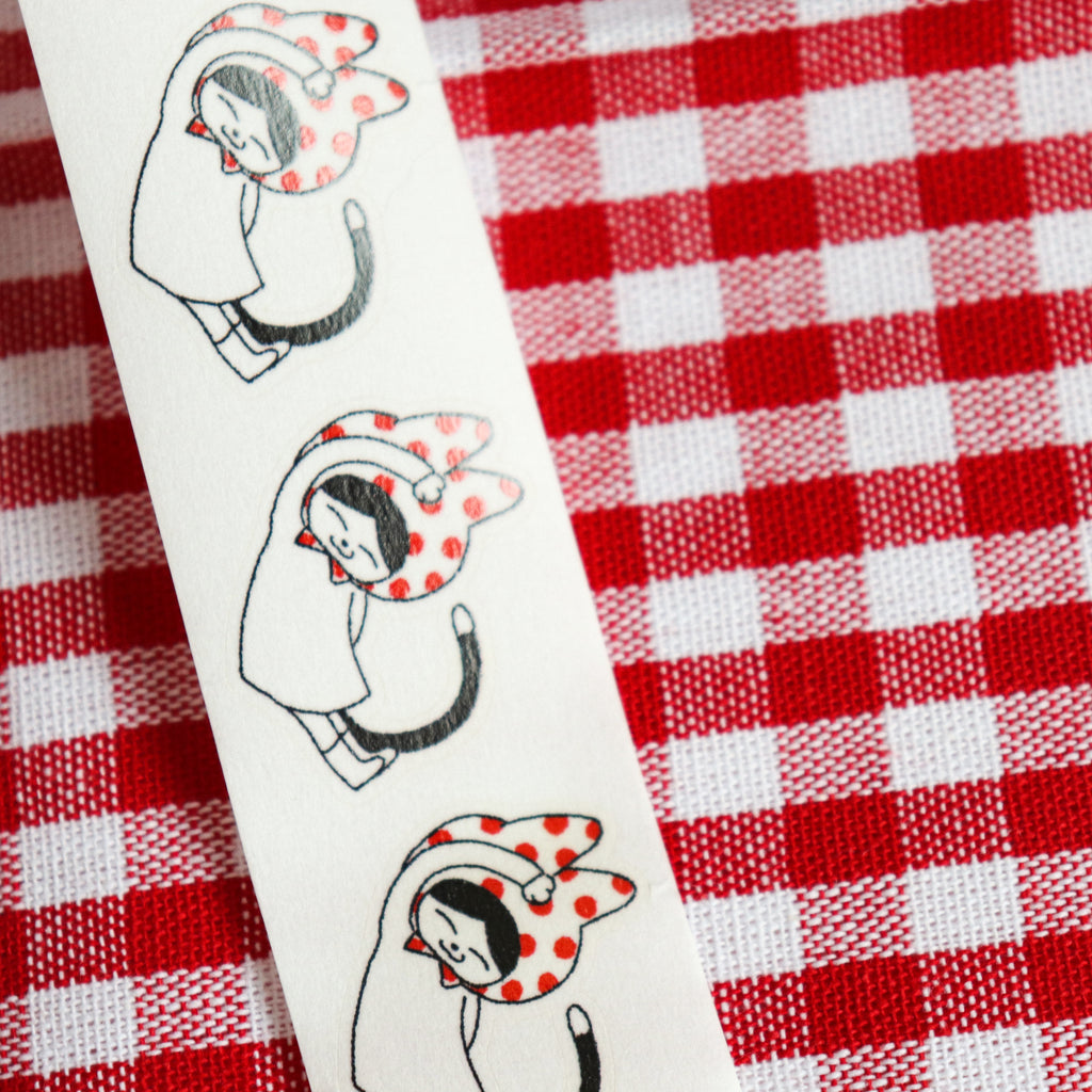【NECOCHA】Kiss-cut Tape Sticker Roll-The Purr-Gym Number