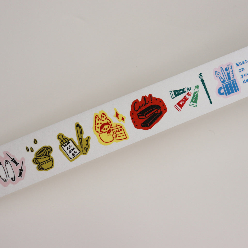 【NECOCHA】Washi Tape- Stationery Time
