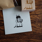 【NECOCHA】Wood Rubber Stamps- The Plush Purr-chestra