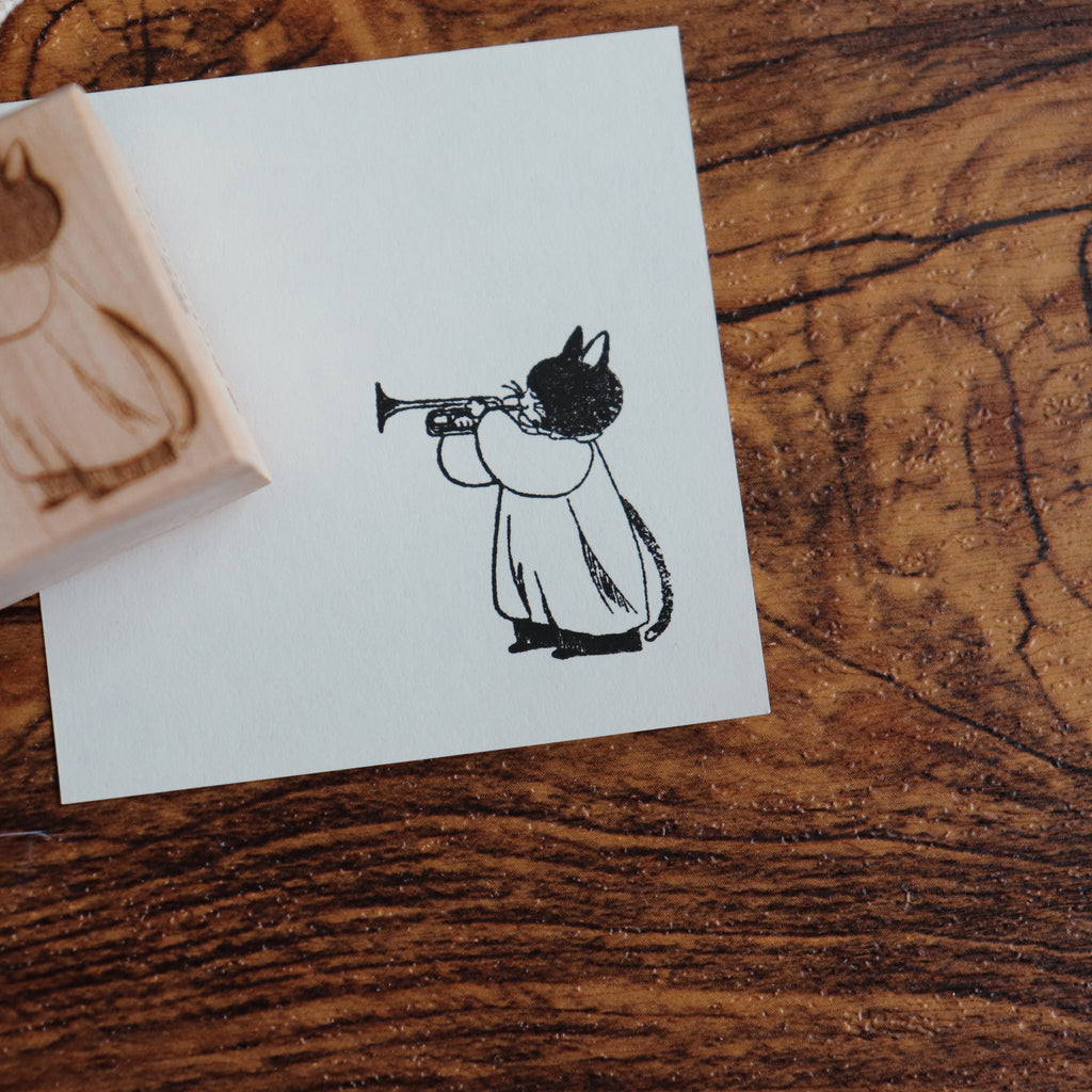 【NECOCHA】Wood Rubber Stamps- The Plush Purr-chestra