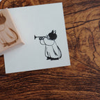【NECOCHA】Wood Rubber Stamps- The Plush Purr-chestra