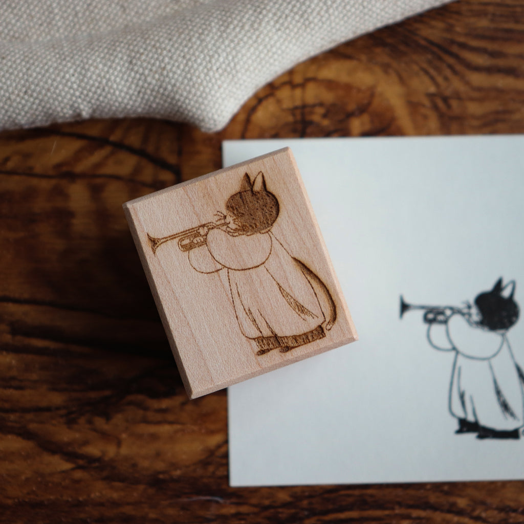【NECOCHA】Wood Rubber Stamps- The Plush Purr-chestra