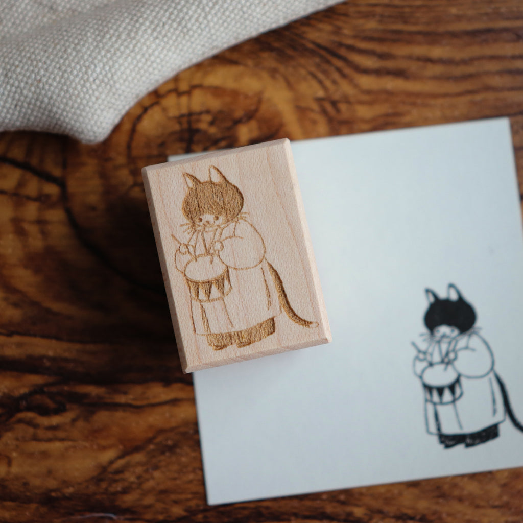 【NECOCHA】Wood Rubber Stamps- The Plush Purr-chestra