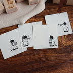 【NECOCHA】Wood Rubber Stamps- The Plush Purr-chestra