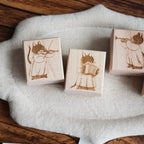 【NECOCHA】Wood Rubber Stamps- The Plush Purr-chestra