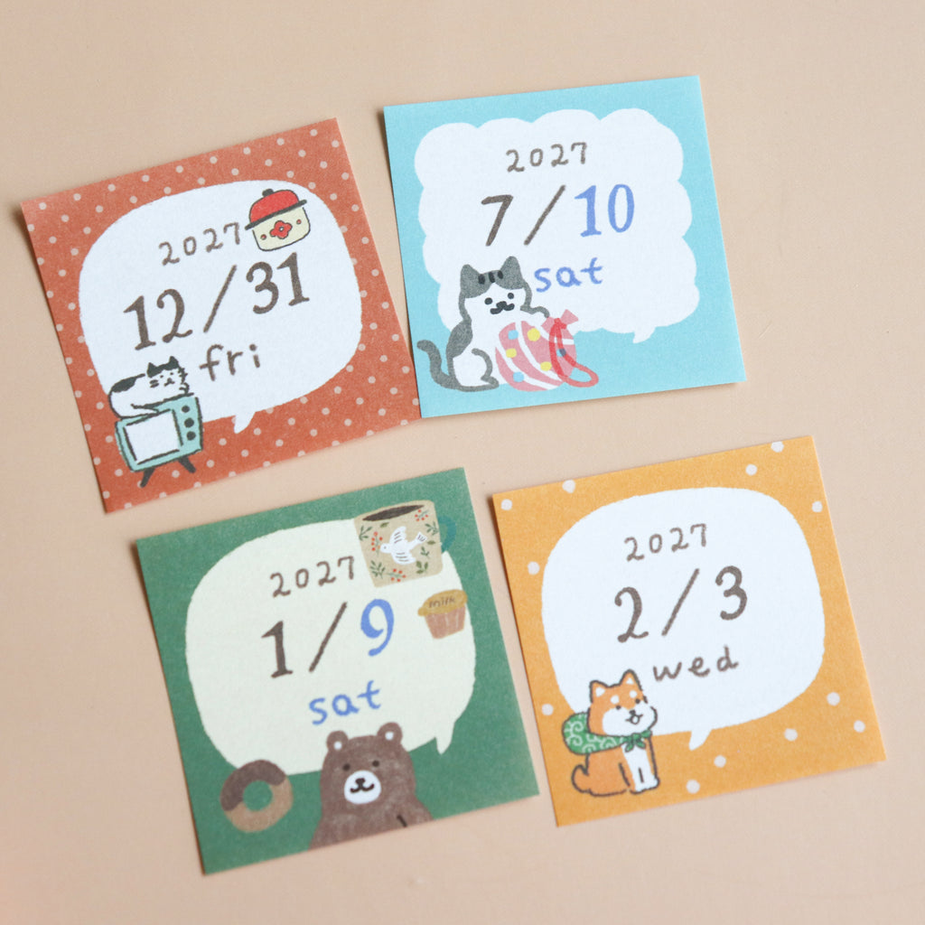 FURUKAW SHIKO -2027 Mini Calendar in a Box- Speech Bubbles