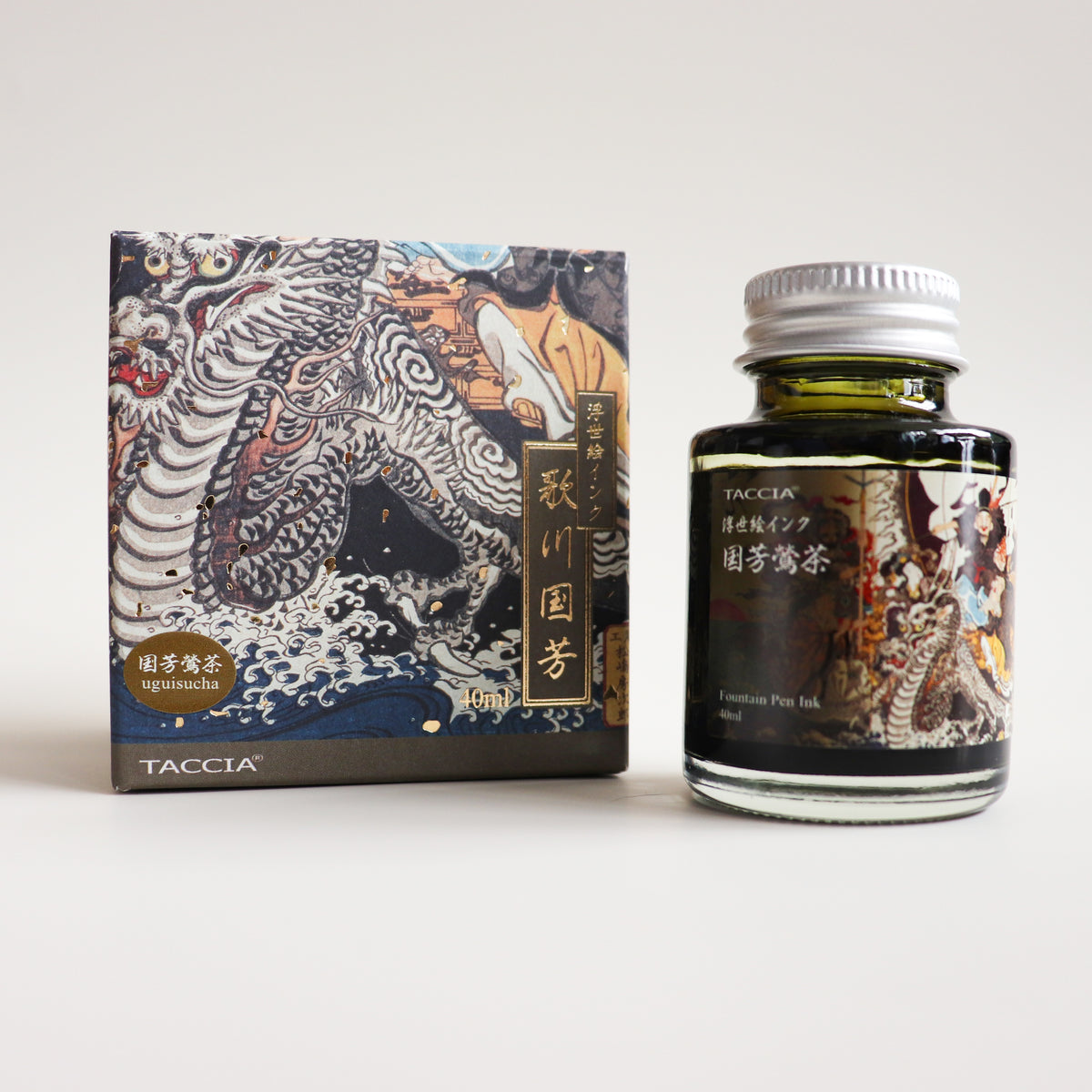 TACCIA- Nakabayashi Ukiyo-e ink 40ml Ink- Kuniyoshi Uguisucha