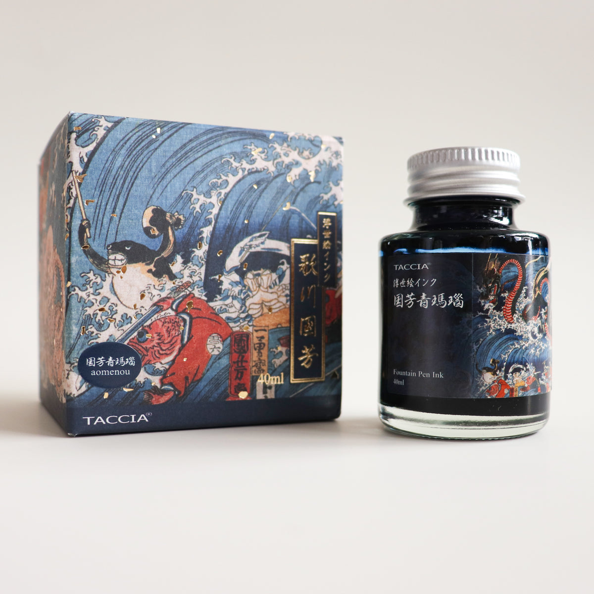 TACCIA- Nakabayashi Ukiyo-e ink 40ml Ink- Kuniyoshi Blue Agate