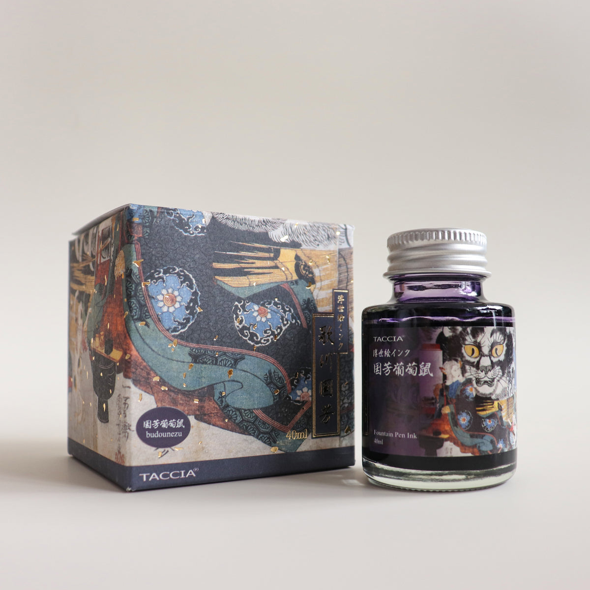 TACCIA- Nakabayashi Ukiyo-e ink 40ml Ink- Kokiyoshi Grape Rat