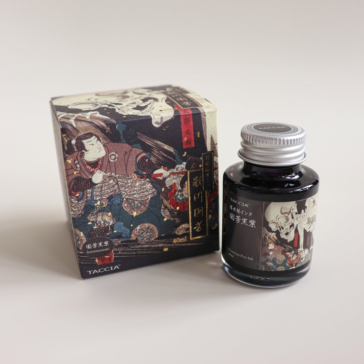 TACCIA- Nakabayashi Ukiyo-e ink 40ml Ink- Kokiyoshi Black Purple