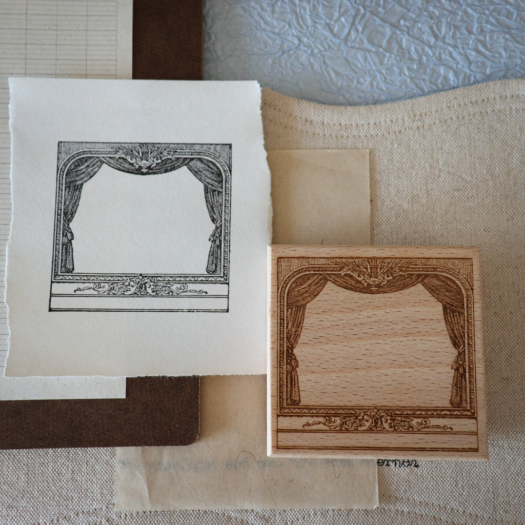 [Bunny Craft House] Wood Stamp- Cloud Theatre