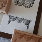 [Bunny Craft House] Wood Stamp- Drapery