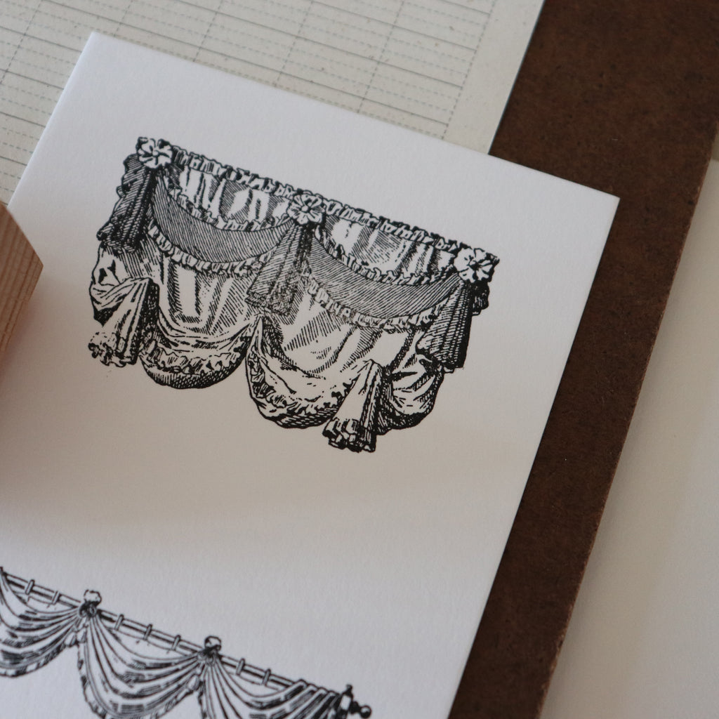 [Bunny Craft House] Wood Stamp- Drapery