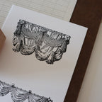 [Bunny Craft House] Wood Stamp- Drapery