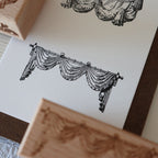 [Bunny Craft House] Wood Stamp- Drapery